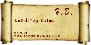 Hadházy Dalma névjegykártya